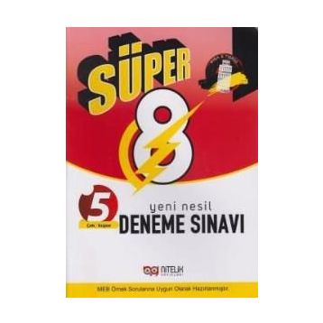 Nitelik Yayınları 8. Sınıf Süper Yeni Nesil 5 Deneme Sınavı