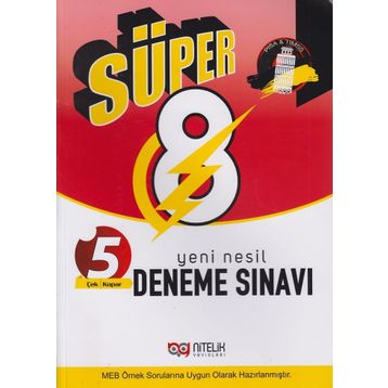 Nitelik Yayınları 8. Sınıf Süper Yeni Nesil 5 Deneme Sınavı