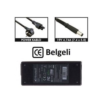 Nivatech BC912 For Hp 19V 4.74A 7.4*5.0 Notebook Adaptör