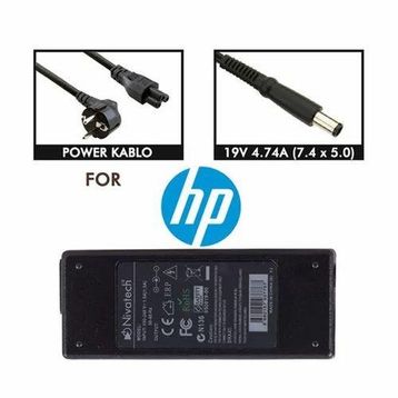 Nivatech BC912 For Hp 19V 4.74A 7.4*5.0 Notebook Adaptör