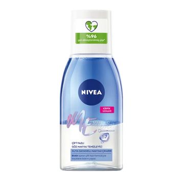 Nivea 125 ml Çift Fazlı Göz Makyaj Temizleyicisi