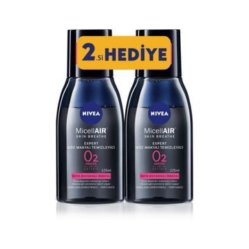 Nivea 125 ml Micellair Expert Çift Bazlı Göz & Makyaj Temizleyici