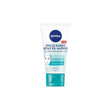 Nivea 150 ml 3in1 Sivilce Karşıtı Temizleyici Beyaz Kil Maskesi