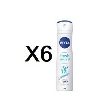 Nivea 150 ml 6'lı Dry Fresh Kadın Sprey Deodorant
