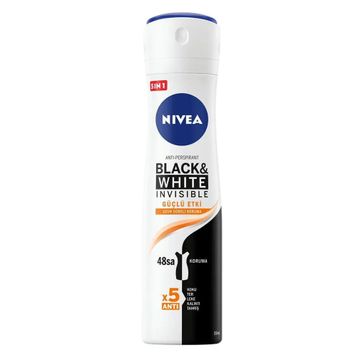 Nivea 150 ml Invisible Black And White Kadın Sprey Deodorant