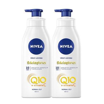 Nivea 250 ml Q10 Sıkılaştırıcı Vücut Losyonu+400 ml Aloe Vera Pump Losyon Set