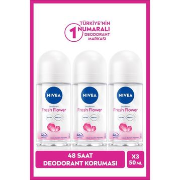 Nivea 2x50 ml Fresh Flower Kadın Deodorant Roll-On