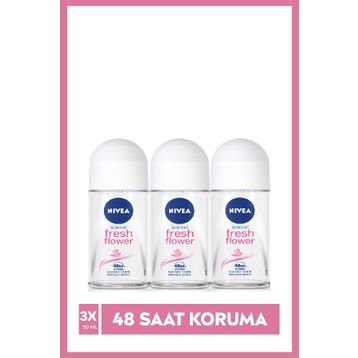 Nivea 3x50 ml Fresh Flower Kadın Deodorant Roll-On