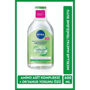 Nivea 400 ml Micellar Amino Asit Arındırıcı Okyanus Yosunu Özü Karma Citler Makyaj Temizleme Suyu