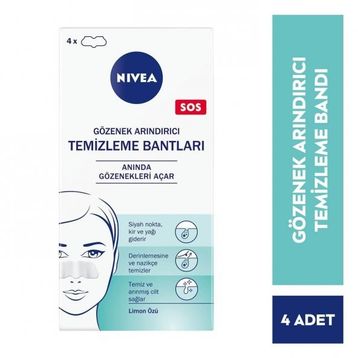 Nivea 4'lü Sos Temizleyici Siyah Nokta Burun Bandı