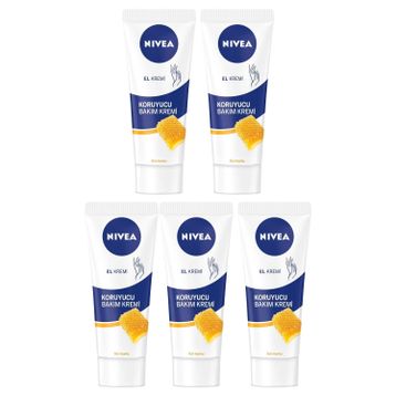 Nivea 5x75 ml Koruyucu Bakım El Kremi