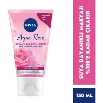 Nivea Aqua Rose Organik 150 ml Gül Suyu İçeren Makyaj Temizleme Jeli