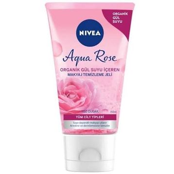 Nivea Aqua Rose Organik 150 ml Gül Suyu İçeren Makyaj Temizleme Jeli