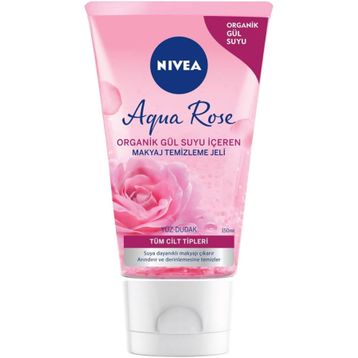 Nivea Aqua Rose Organik 150 ml Gül Suyu İçeren Makyaj Temizleme Jeli