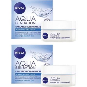 Nivea Aqua Sensation Canlandırıcı 2x50 ml Yüz Bakım Kremi
