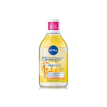 Nivea Aydınlatıcı Serum İçerikli Micellar C Vitamini 400 ml Makyaj Temizleme Suyu