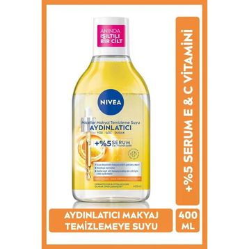 Nivea Aydınlatıcı Serum İçerikli Micellar C Vitamini 400 ml Makyaj Temizleme Suyu