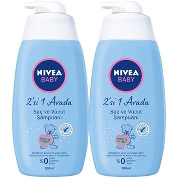 Nivea Baby 2x500 ml Saç ve Vücut Şampuanı
