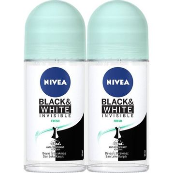 Nivea Black White Invisible Pure 2x50 ml Kadın Roll-On