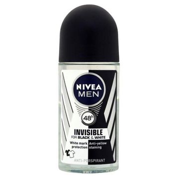 Nivea Black White Invısıble Pure 50 ml Erkek Roll On