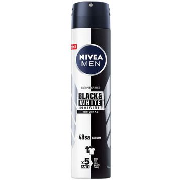 Nivea Black White Original 200 ml Erkek Deodorant