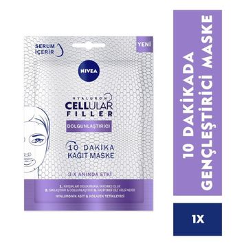 Nivea Celluar Filler Dolgunlaştırıcı 10 Dakika Kağıt Maske