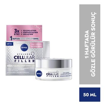Nivea Cellular Expert Filler 50 ml SPF15 Hyaluronik Asit Yoğun Yaşlanma Karşıtı Gündüz Bakım Yüz Kremi