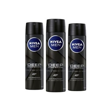 Nivea Deep Dimension 150 ml Erkek Deodorant