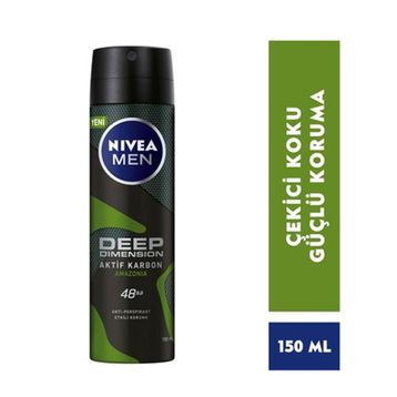 Nivea Deep Dimension Amazonia 5x150 ml Erkek Sprey Deodorant