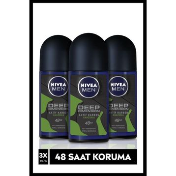 Nivea Deo Deep Dimension Amazonia 3x150 ml Erkek Sprey Deodorant