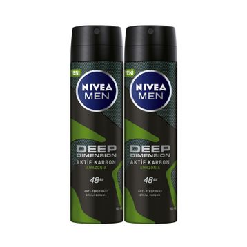 Nivea Deo Deep Dimension Amazonia 3x150 ml Erkek Sprey Deodorant