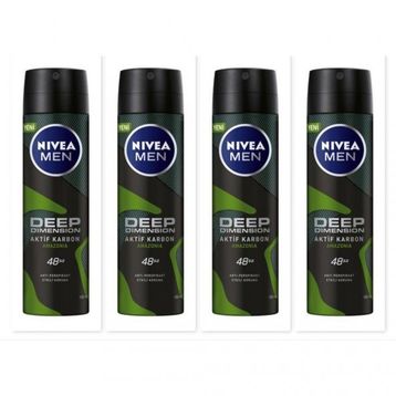 Nivea Deo Deep Dimension Amazonia 4x150 ml Erkek Sprey Deodorant
