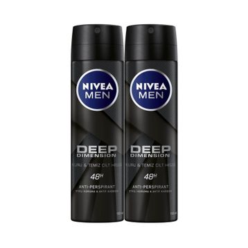 Nivea Deo Deep Dimension Espresso 2x150 ml Erkek Sprey Deodorant