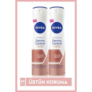 Nivea Derma Control Clinical 2x150 ml Kadın Sprey Deodorant