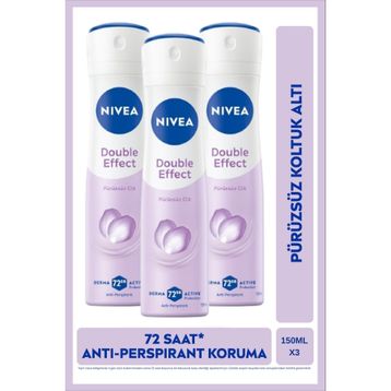 Nivea Double Effect 3x150 ML Kadın Deodorant
