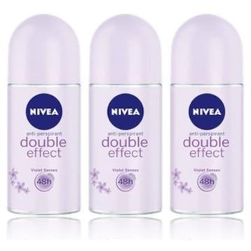 Nivea Double Effect 3x50 ml Kadın Deo Roll-On