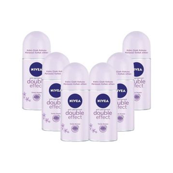Nivea Double Effect 6x50 ml Kadın Deodorant Roll-On