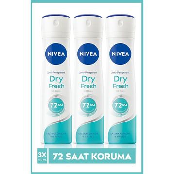 Nivea Dry Fresh Kadın 3x150 ml Sprey Deodorant