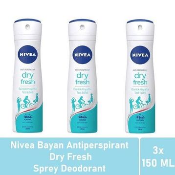 Nivea Dry Fresh Kadın 3x150 ml Sprey Deodorant