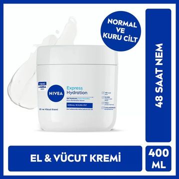 Nivea Express Hydration El ve Vücut 400 ml Bakım Kremi