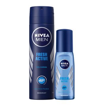 Nivea Fresh Active Pudrasız Erkek Sprey Deodorant