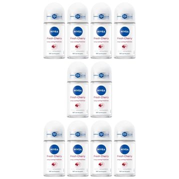 Nivea Fresh Cherry 10x50 ml Kadın Roll-On
