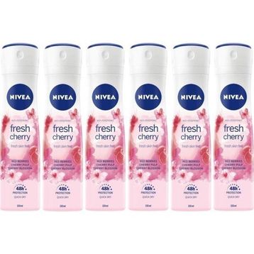 Nivea Fresh Cherry 6x150 ml Kadın Deodorant