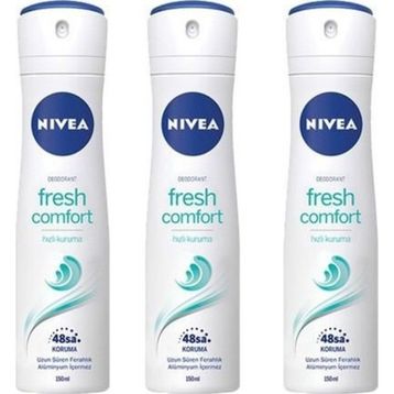 Nivea Fresh Comfort 3 x 150 ml Kadın Sprey Deodorant