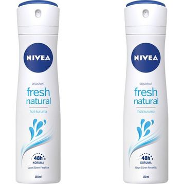 Nivea Fresh Natural 2x200 ML Kadın Sprey Deodorant
