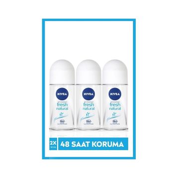 Nivea Fresh Natural 3x50 ml Kadın Roll-On
