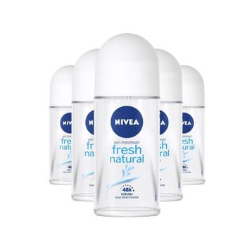 Nivea Fresh Natural 5x50 ml Kadın Roll-On