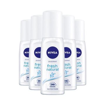 Nivea Fresh Natural 5x75 ml Kadın Sprey Deodorant