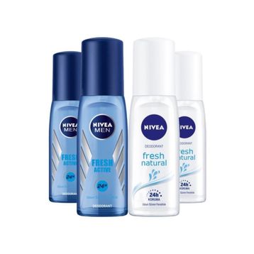 Nivea Fresh Natural 75 ml Uzun Süren Ferahlık Kadın Sprey Deodorant