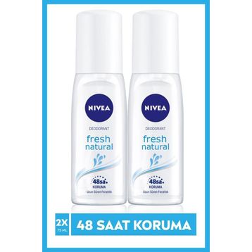 Nivea Fresh Natural Pump 2x75 ml Kadın Sprey Deodorant